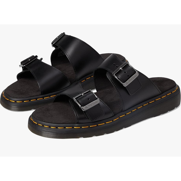Dr. Martens Unisex Josef Leather Sandal Size US M7 W8 EU 39 Buckle Strap NIB - Picture 1 of 11